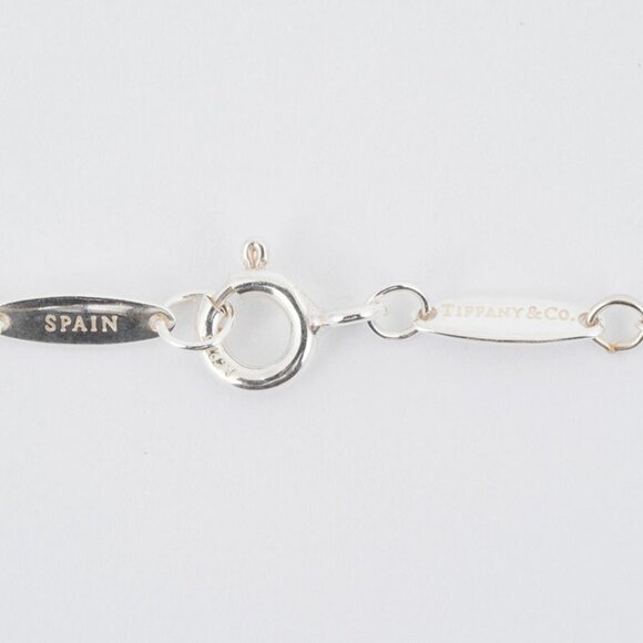 Tiffany & Co. Elsa Peretti Sterling Silver XL Bean Necklace  TIFFANY Silver Bean Necklace